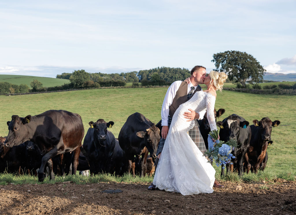 rebecca & wallace&rsquo;s unforgettable farm wedding